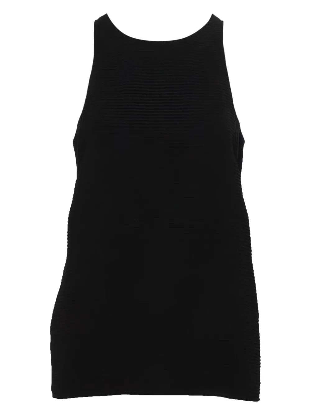 Helmut Lang Pre-Owned top tejido de canalé 2024 | negro | Image 1