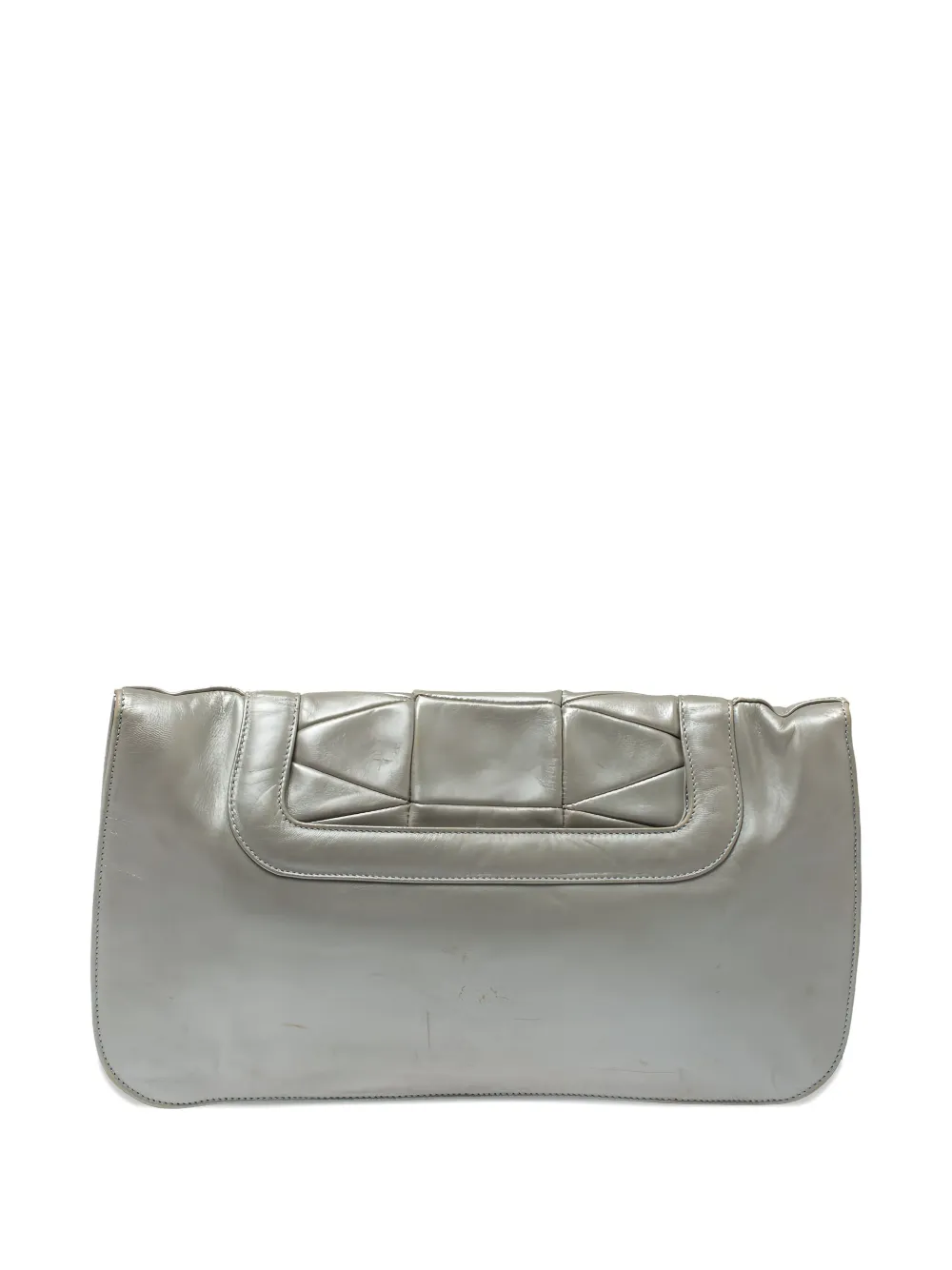 Ferragamo Pre-Owned leather pleated clutch bag | Image 2