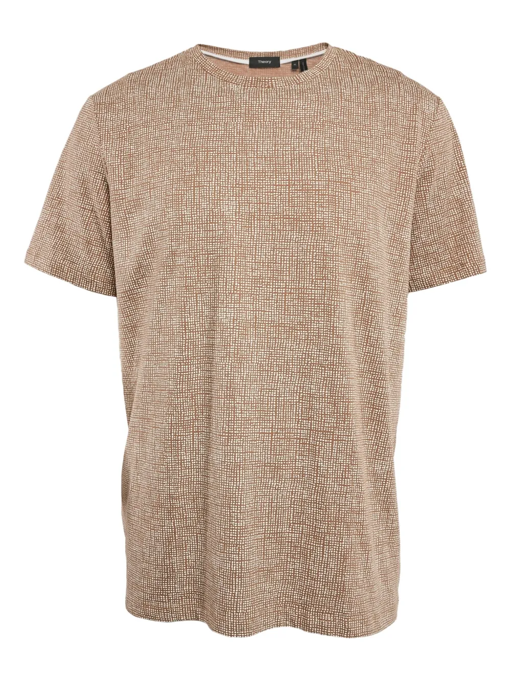 Theory pre-owned speckled cotton T-shirt | Neutrals | Image 1