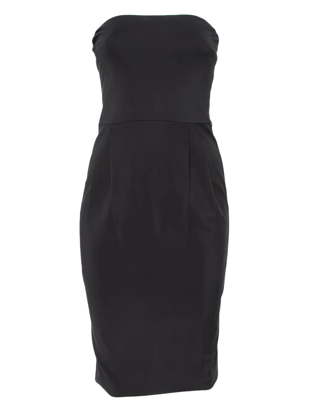 Gucci Pre-Owned 2024 strapless pleated dress - Nero