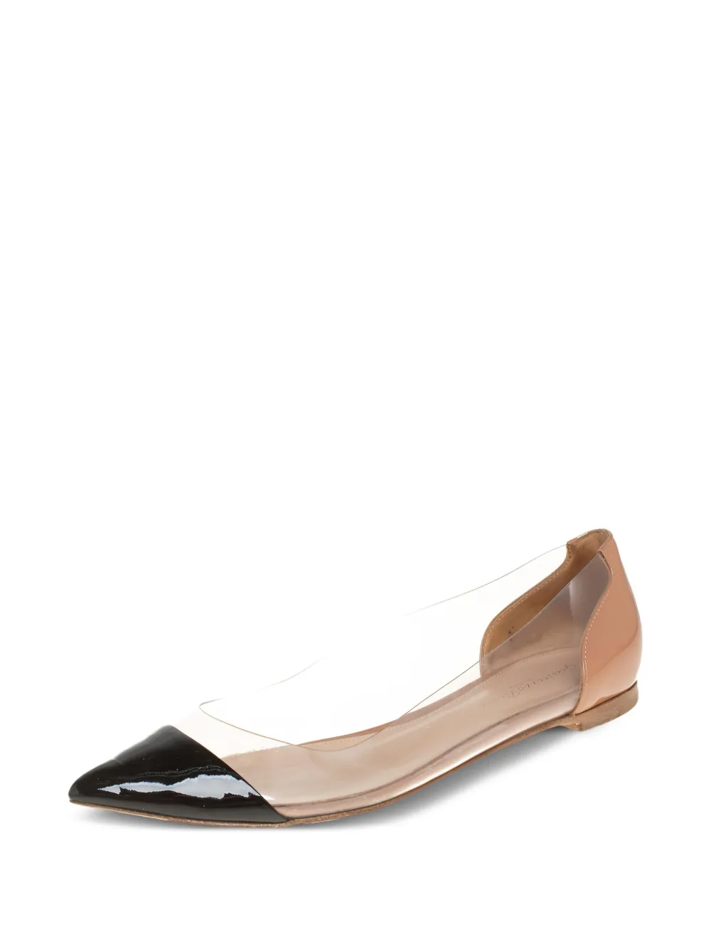 Pre-owned Gianvito Rossi Plexi Ballet Flats