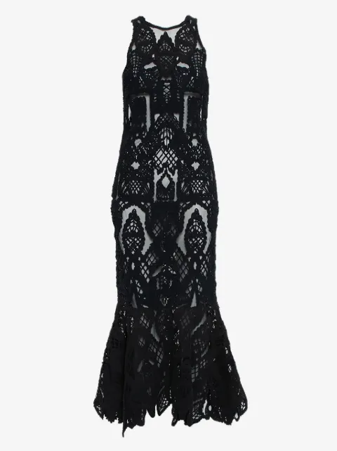 SIMKHAI  vestido de tul de encaje