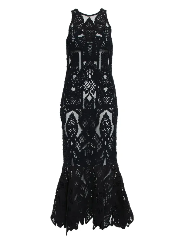 Simkhai Lace Tulle Mermaid Dress - Black Simkhai Lace Tulle Mermaid Dress - Black