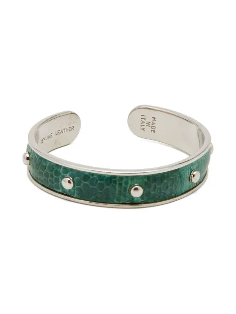 Tod's embossed leather studded bracelet