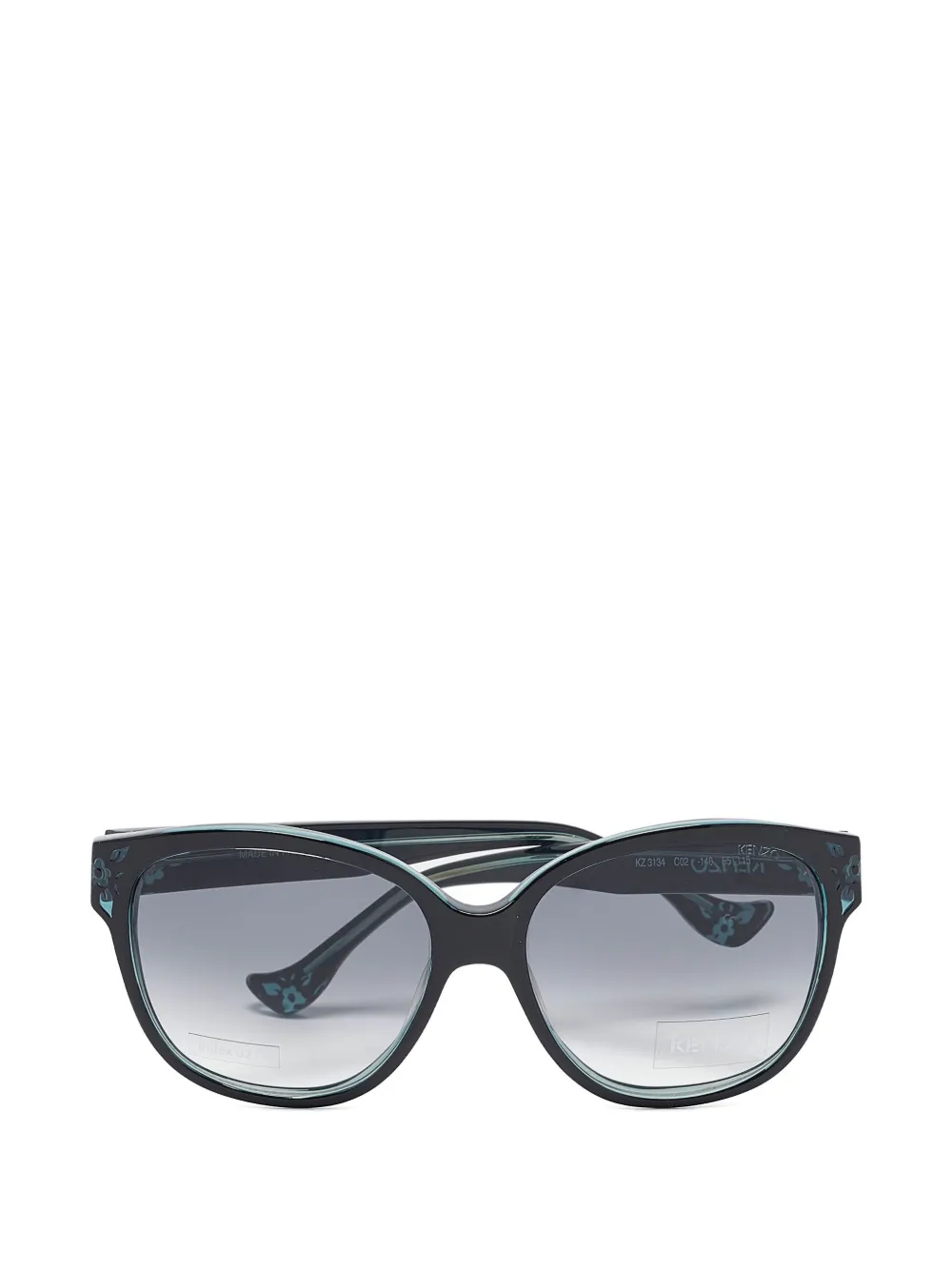 Kenzo Pre-Owned floral-detail sunglasses Blauw