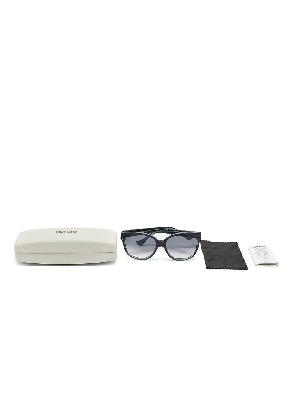 Kenzo Pre-Owned floral-detail sunglasses Blauw
