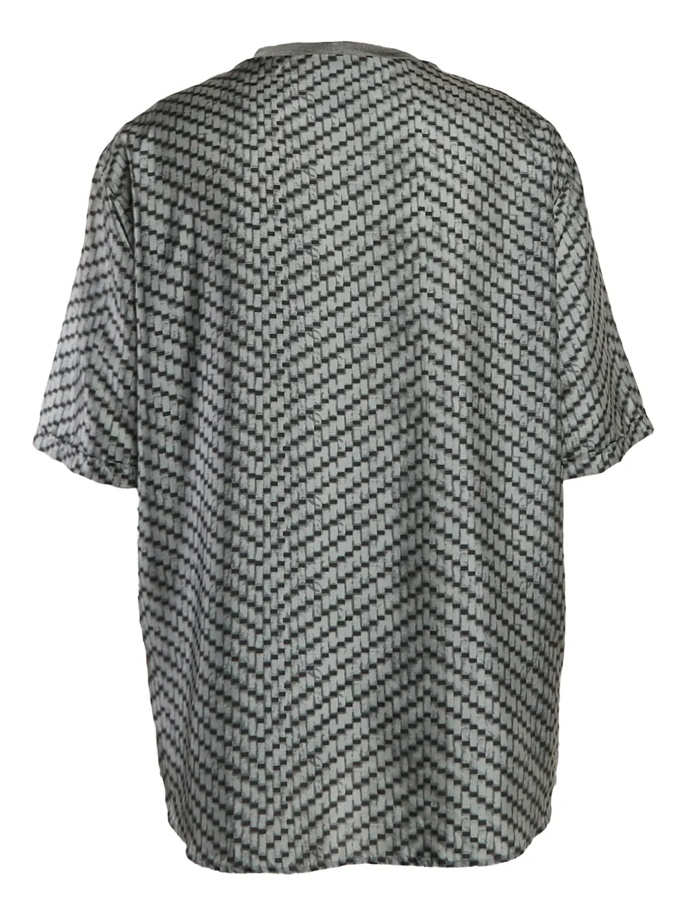 Giorgio Armani Pre-Owned 2022 geometric-pattern silk t-shirt | Image 2