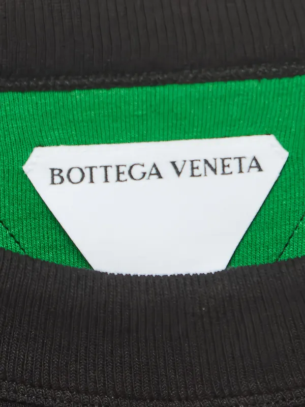 Bottega Veneta Pre-Owned crew-neck T-shirt | Black | FARFETCH JO