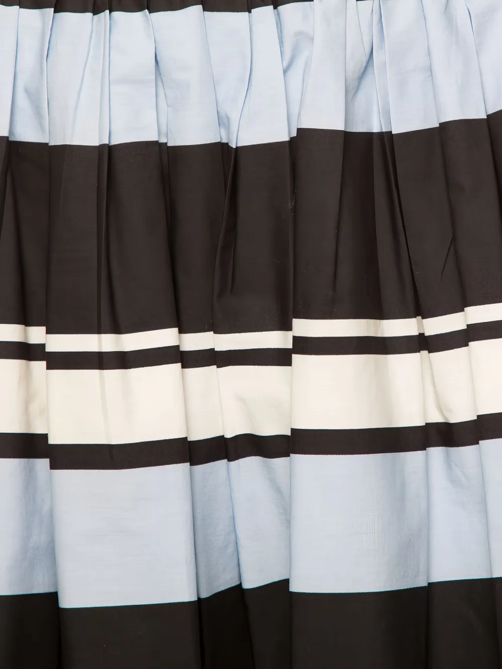 Pre-owned Dolce & Gabbana Striped Pleated Skirt In Blue