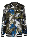 Amen sequin-embellishment bomber jacket - Green