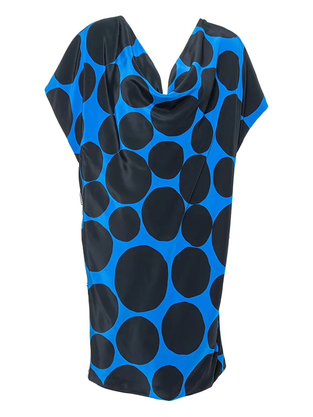 Gucci Pre-Owned Gedrapeerde jurk met stippen - Blauw