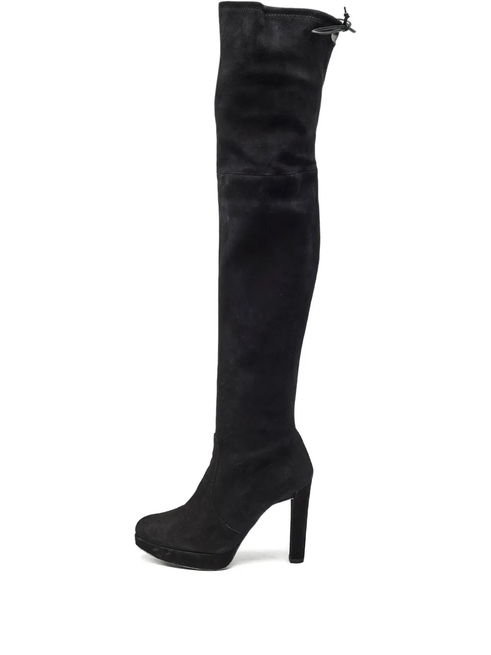 Stuart Weitzman 120mm suede platform over-the-knee boots | Black | Image 1