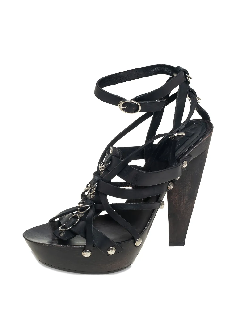 Etro Pre-Owned leather platform sandals | Heeled Sandals | Image 2