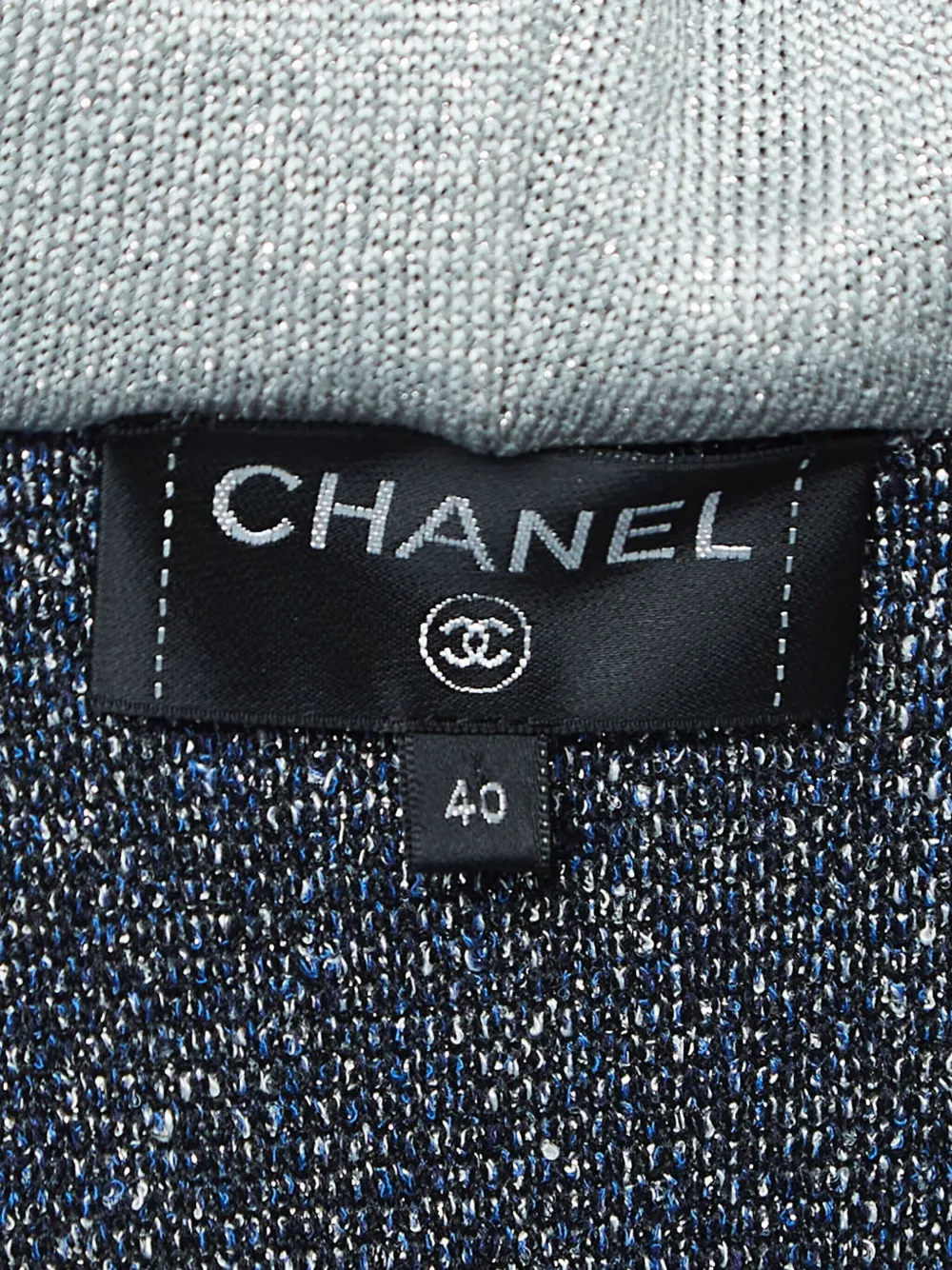 Pre-owned Chanel Interlocking Cc-logo Hoodie In Blue