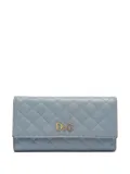 D&G Vintage quilted leather wallet - Blue
