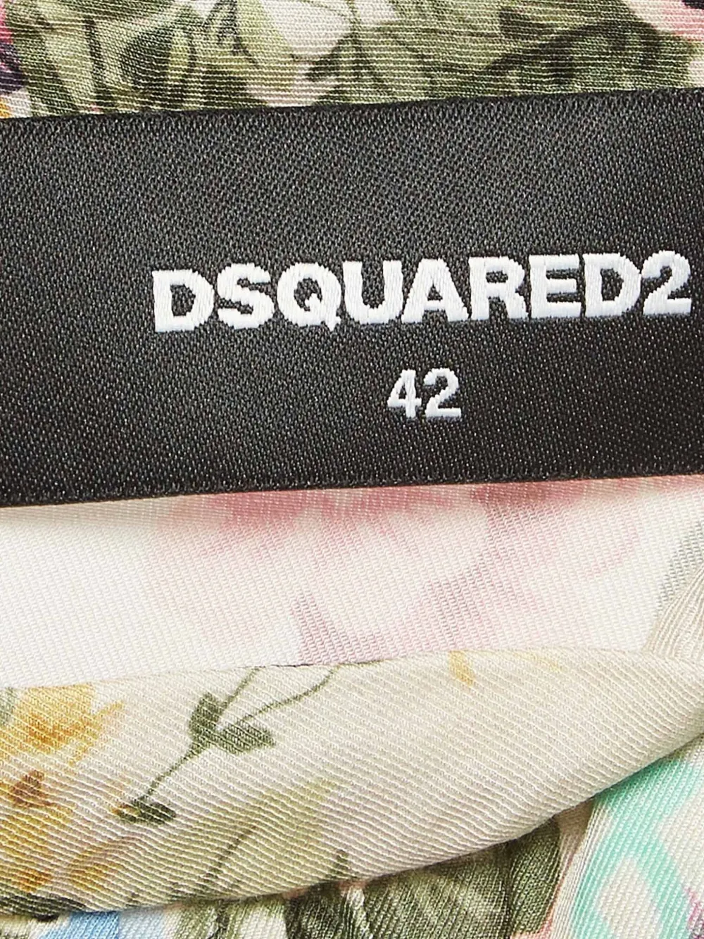 Pre-owned Dsquared2 Graffiti-print Blouse In White