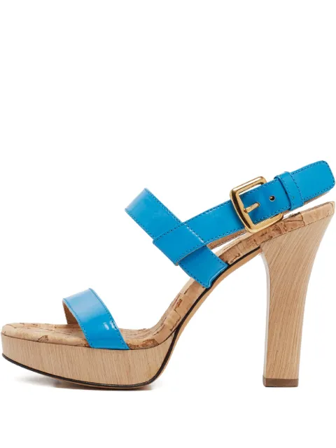 D&G Vintage 110mm leather heeled sandals