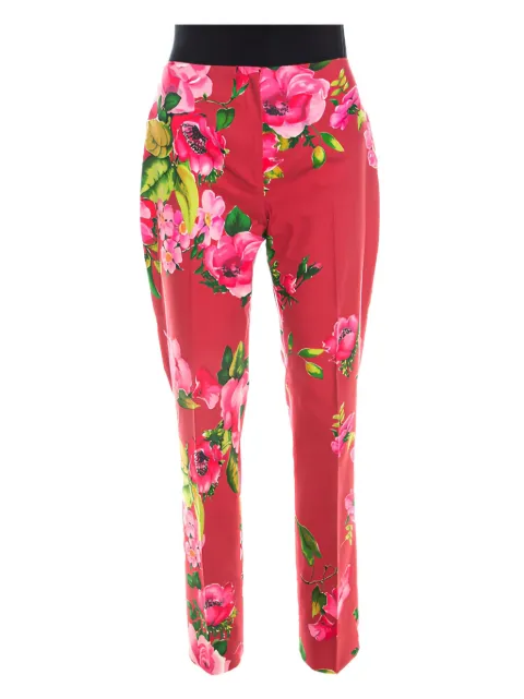 Blumarine Vintage floral-print trousers