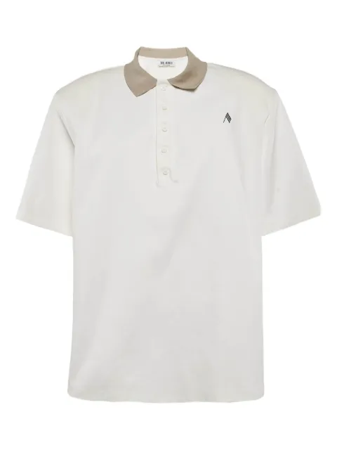 The Attico contrasting-collar polo top