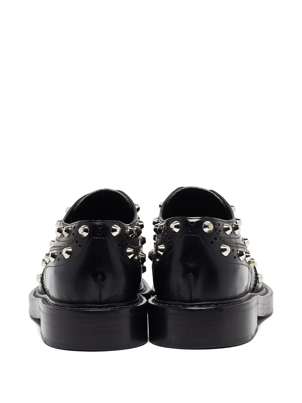 Balenciaga Pre-Owned studded derby shoes Black