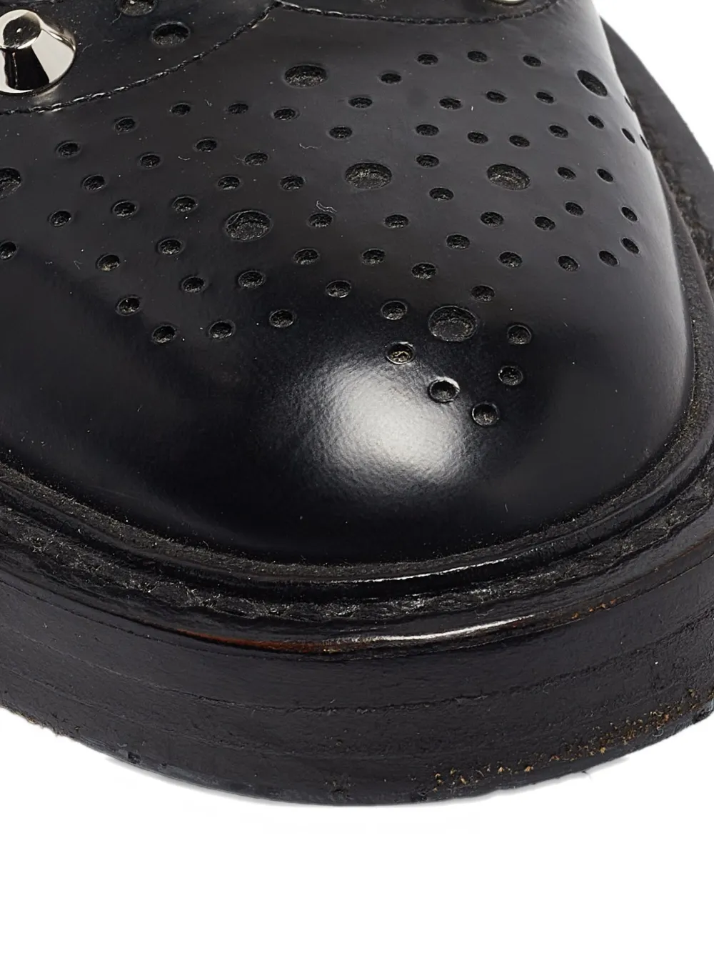 Balenciaga Pre-Owned studded derby shoes Black