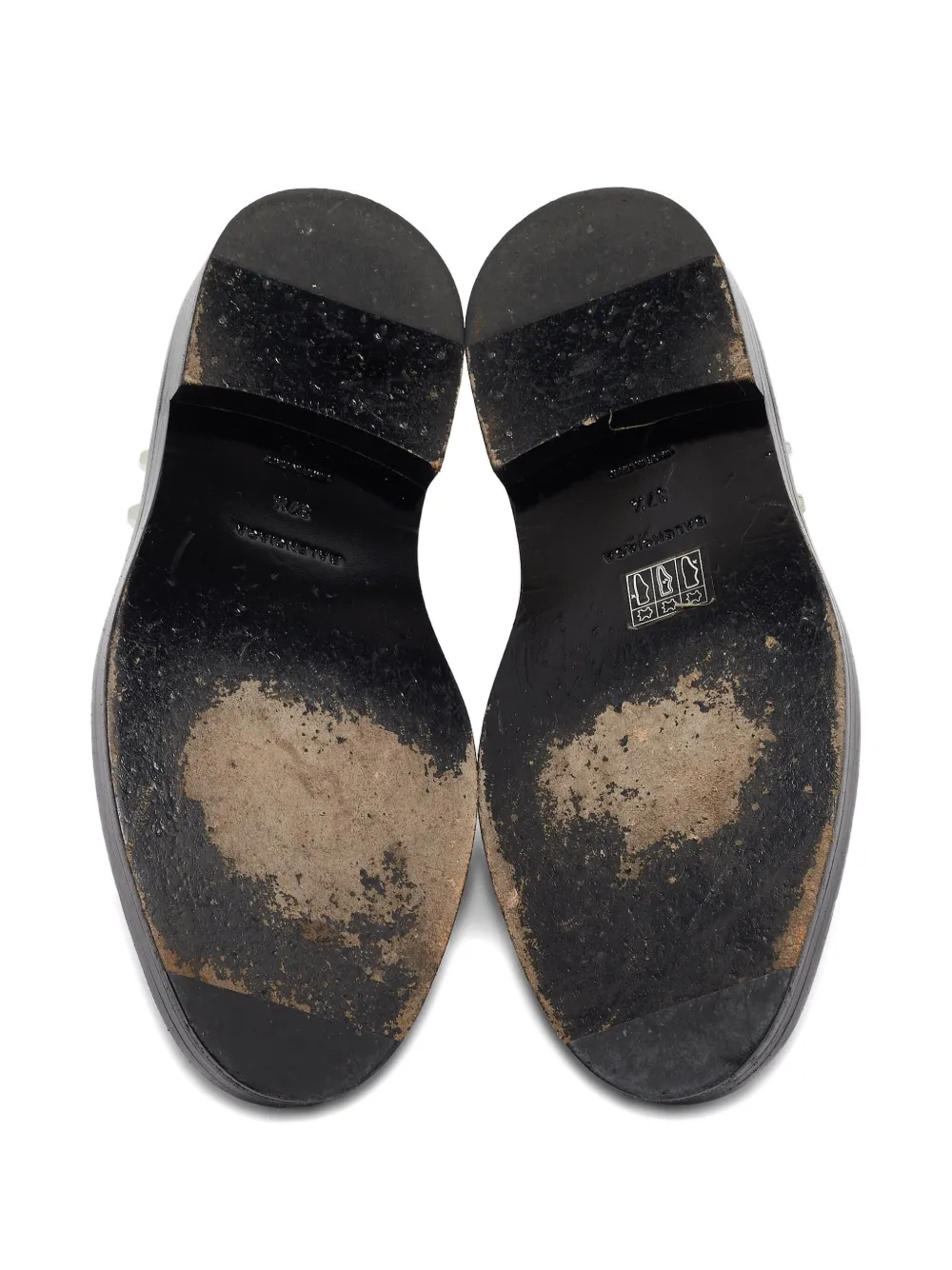 Balenciaga Pre-Owned studded derby shoes Black
