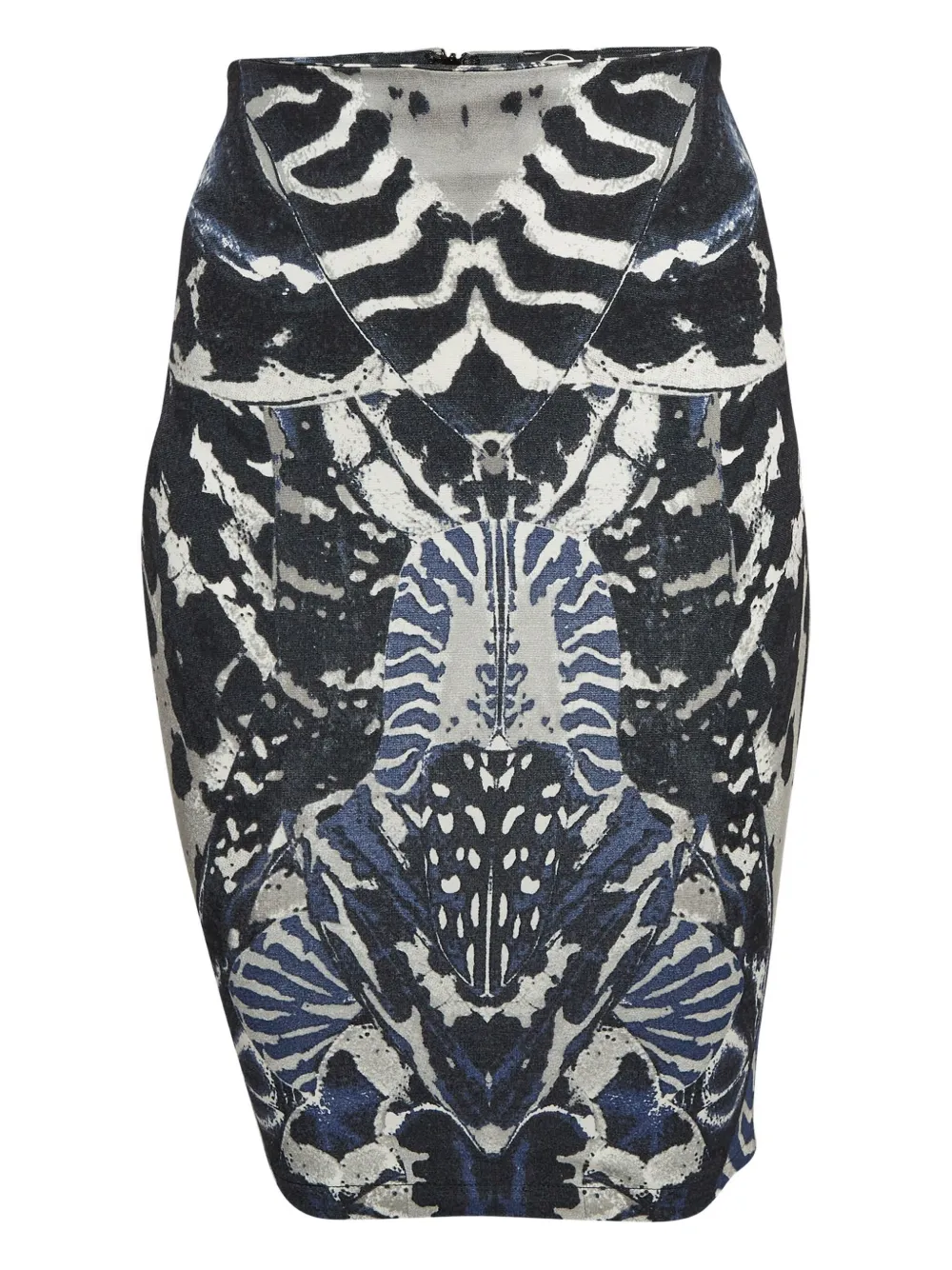 abstract-print skirt