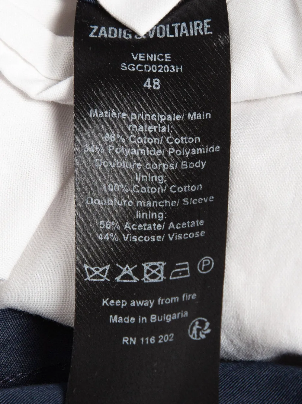 Pre-owned Zadig & Voltaire Single-breasted Blazer In Blue