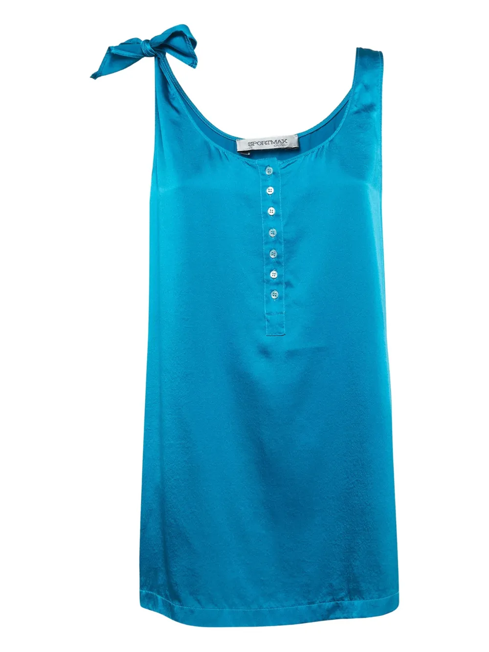Sportmax Vintage Top in seta - Blu