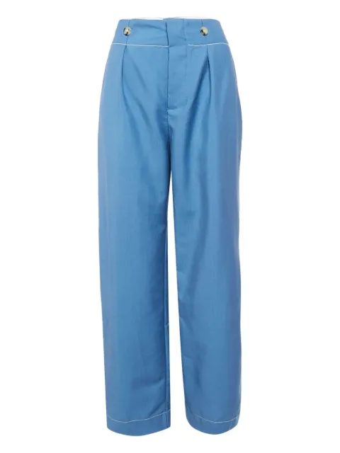 Lanvin Pre-Owned pleated button-detail trousers