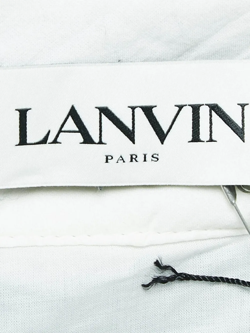 Pre-owned Lanvin Pleated Button-detail Trousers In Blue