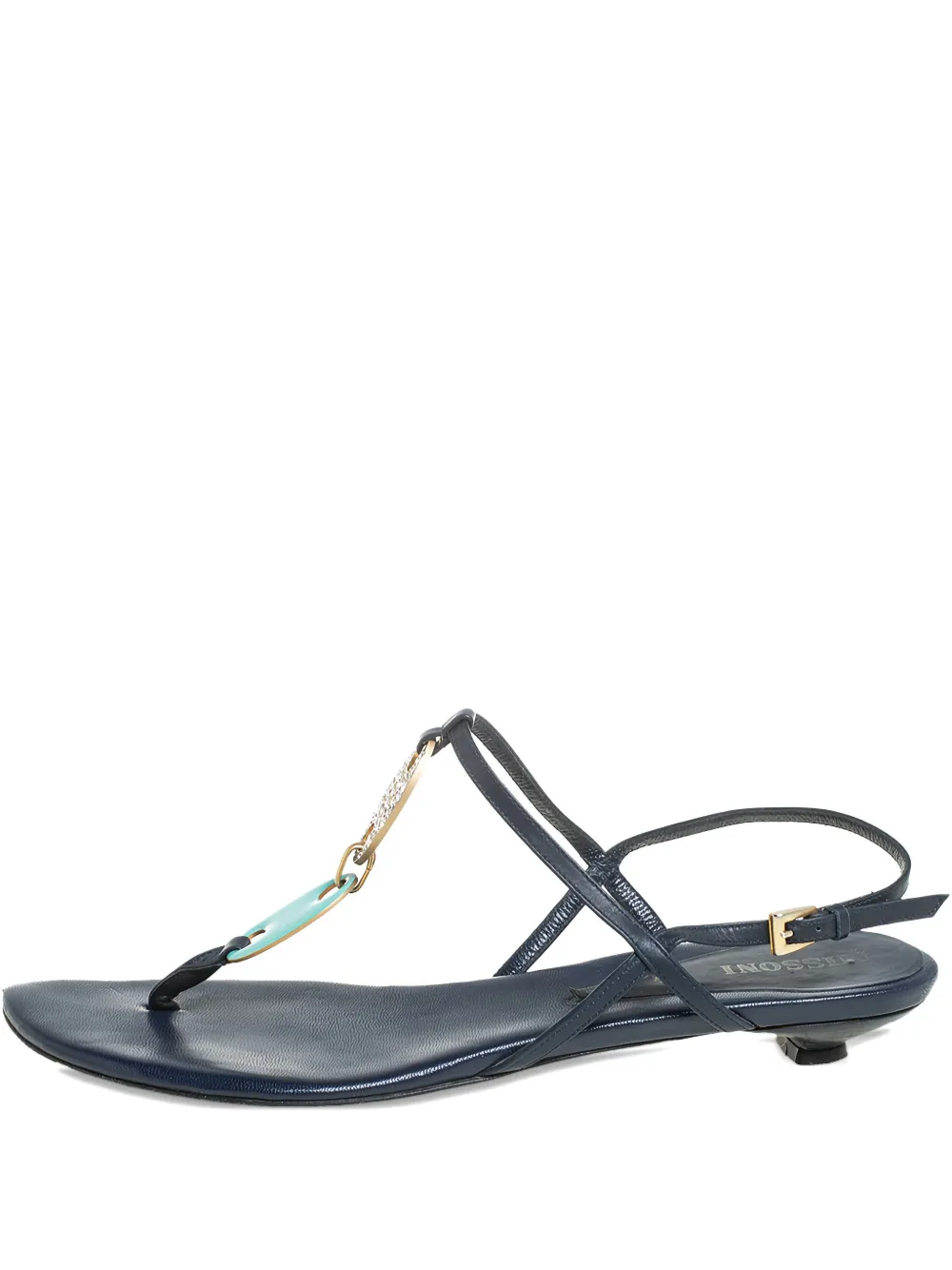 crystal-embellished flat sandals