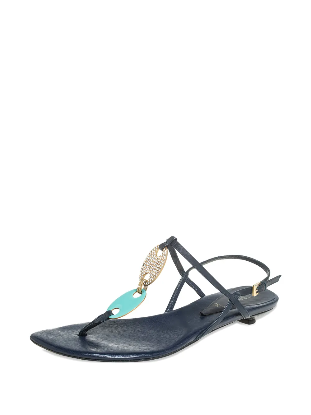 Missoni Pre-Owned Sandalen verfraaid met kristallen - Blauw