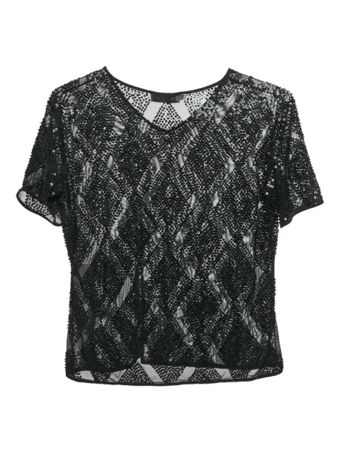 Valentino Pre-Owned sequin-detailed mesh top