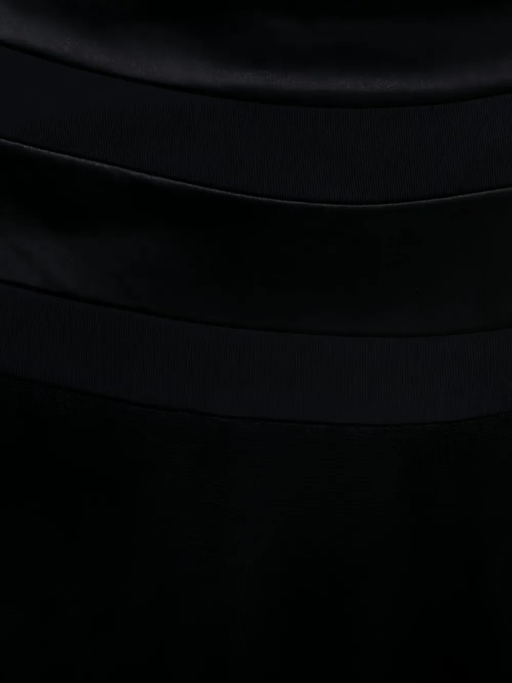 Pre-owned Giorgio Armani Silk Flared Skirt In Black