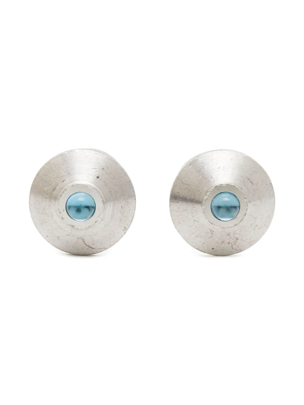 Dunhill sterling silver resin cufflinks - シルバートーン Dunhill sterling silver resin cufflinks - シルバートーン