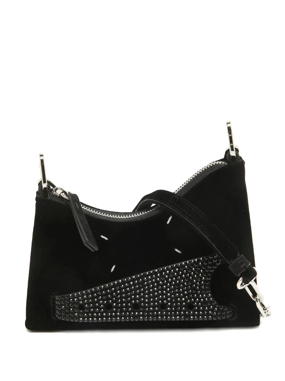 Maison Martin Margiela Pre-Owned crystal-embellished shoulder bag - Maison Martin Margiela Pre-Owned crystal-embellished shoulder bag -