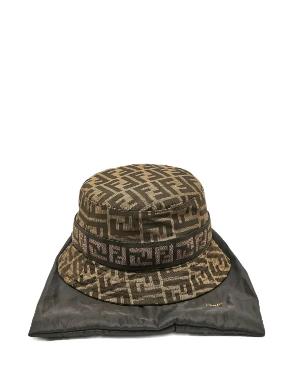 Fendi Pre-Owned Zucca-canvas Bucket Hat | Brown | FARFETCH ID display picture 1