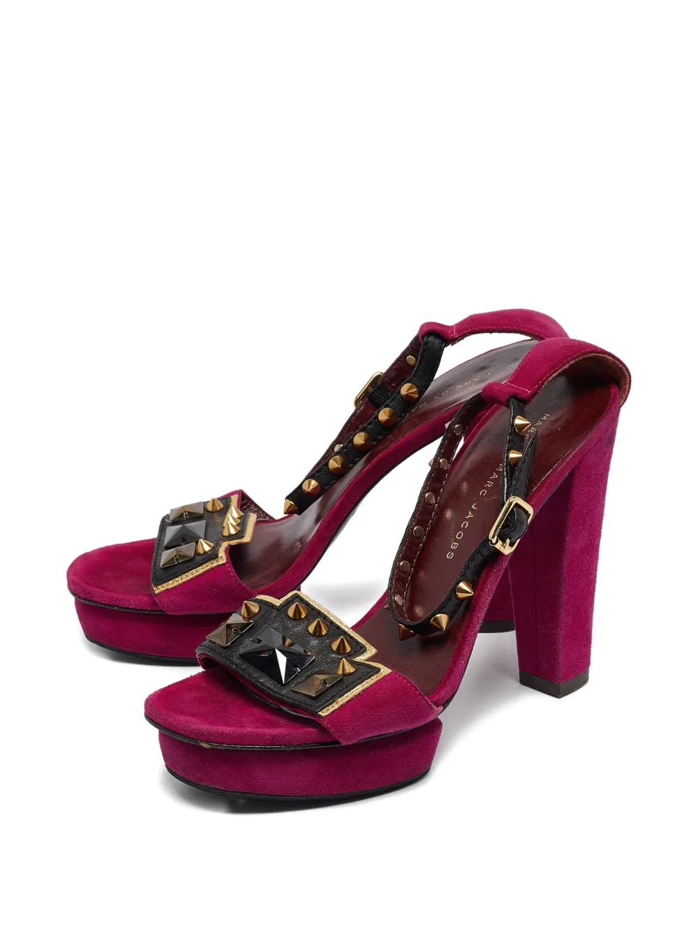 Marc Jacobs Vintage stud-embellished heeled sandals | Image 2