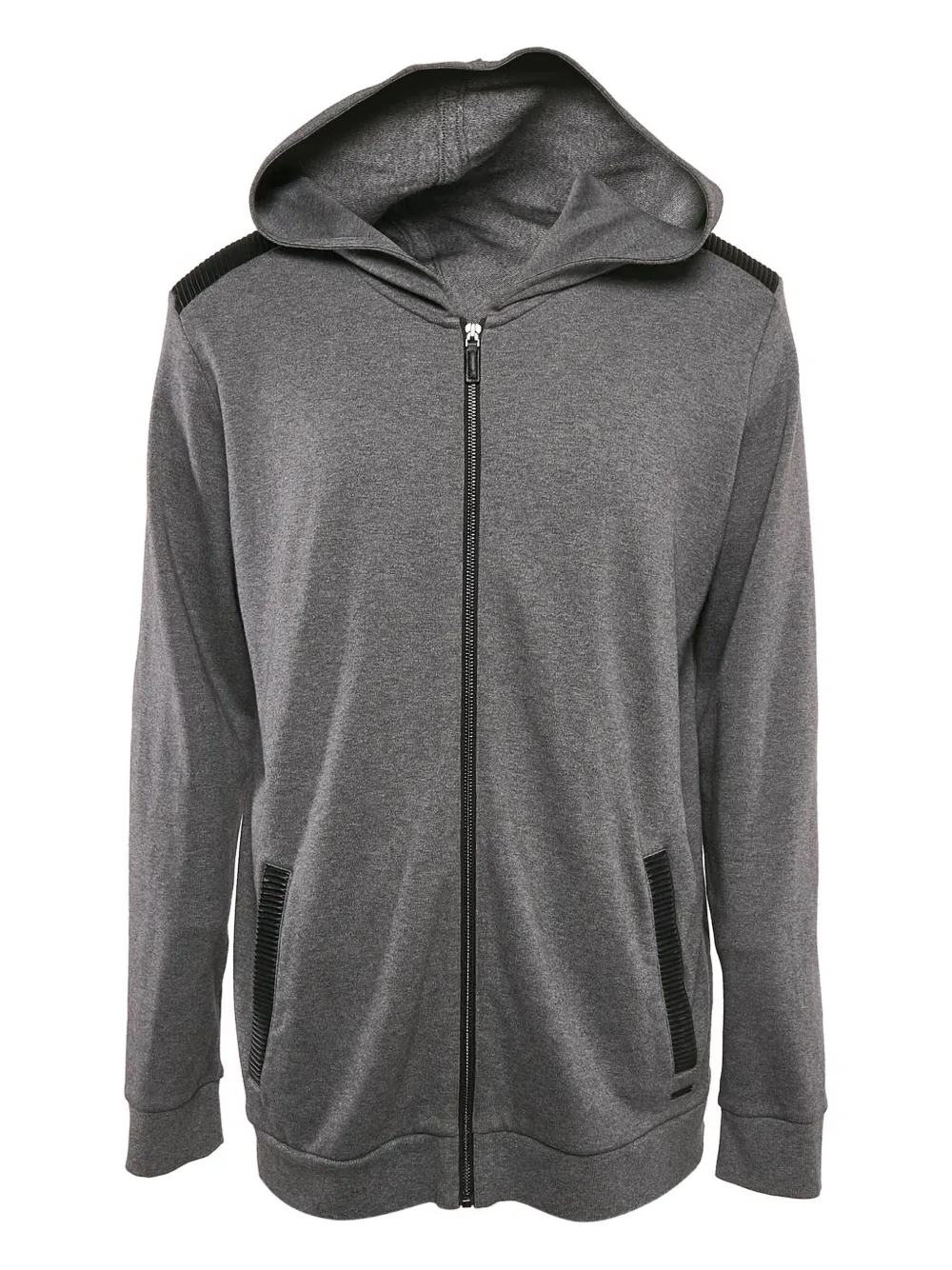 BOSS GREEN HUGO BOSS cotton hooded jacket | Grey | Image 1