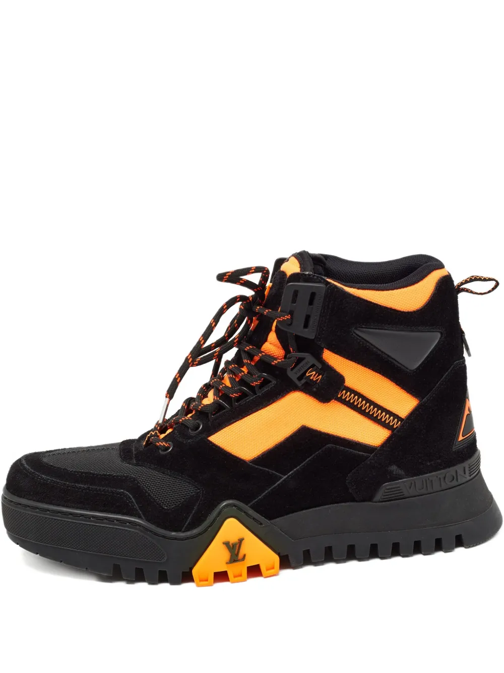 Louis Vuitton Pre-Owned logo-patch boots - ブラック Louis Vuitton Pre-Owned logo-patch boots - ブラック
