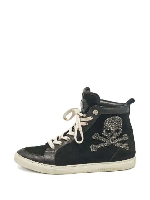 Philipp Plein skull leather sneakers