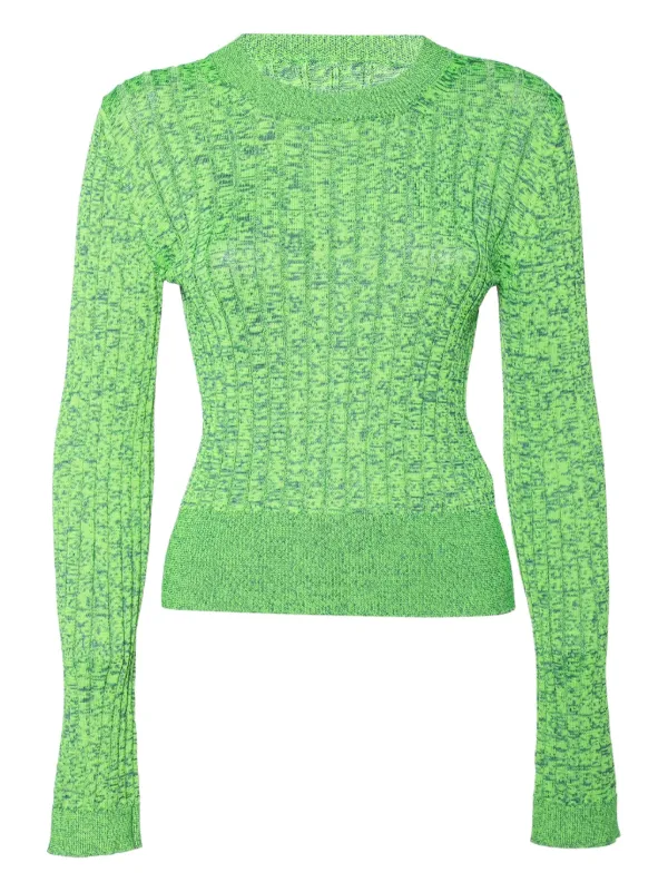 Maison Martin Margiela Pre-Owned marl-knit Sweater Green