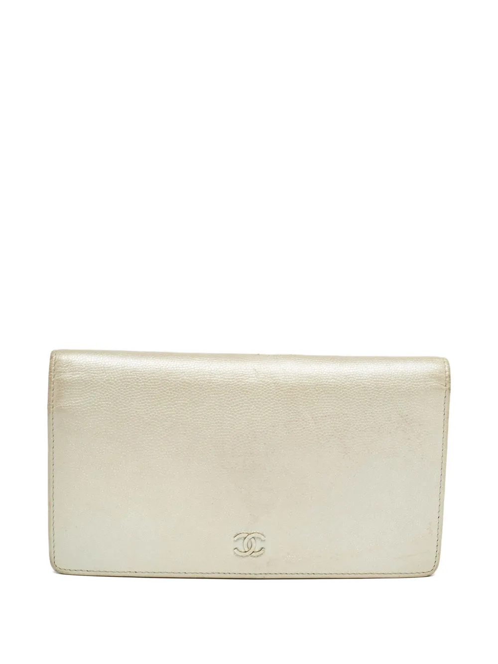 CHANEL Pre-Owned logo-embellished wallet - ホワイト CHANEL Pre-Owned logo-embellished wallet - ホワイト