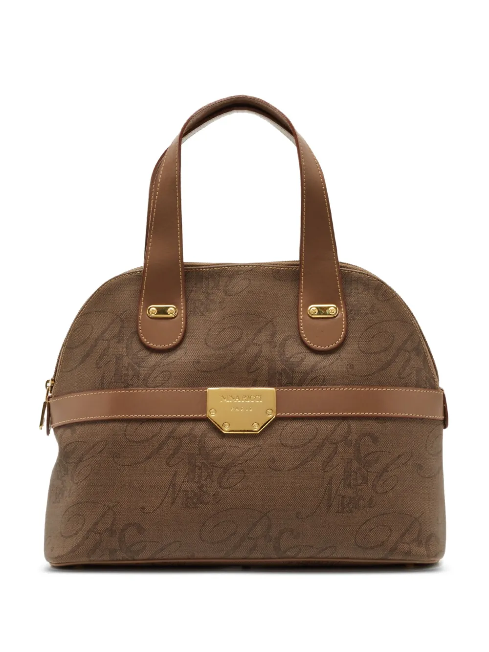 Nina Ricci Pre-Owned leather satchel bag | Brown | Image 1