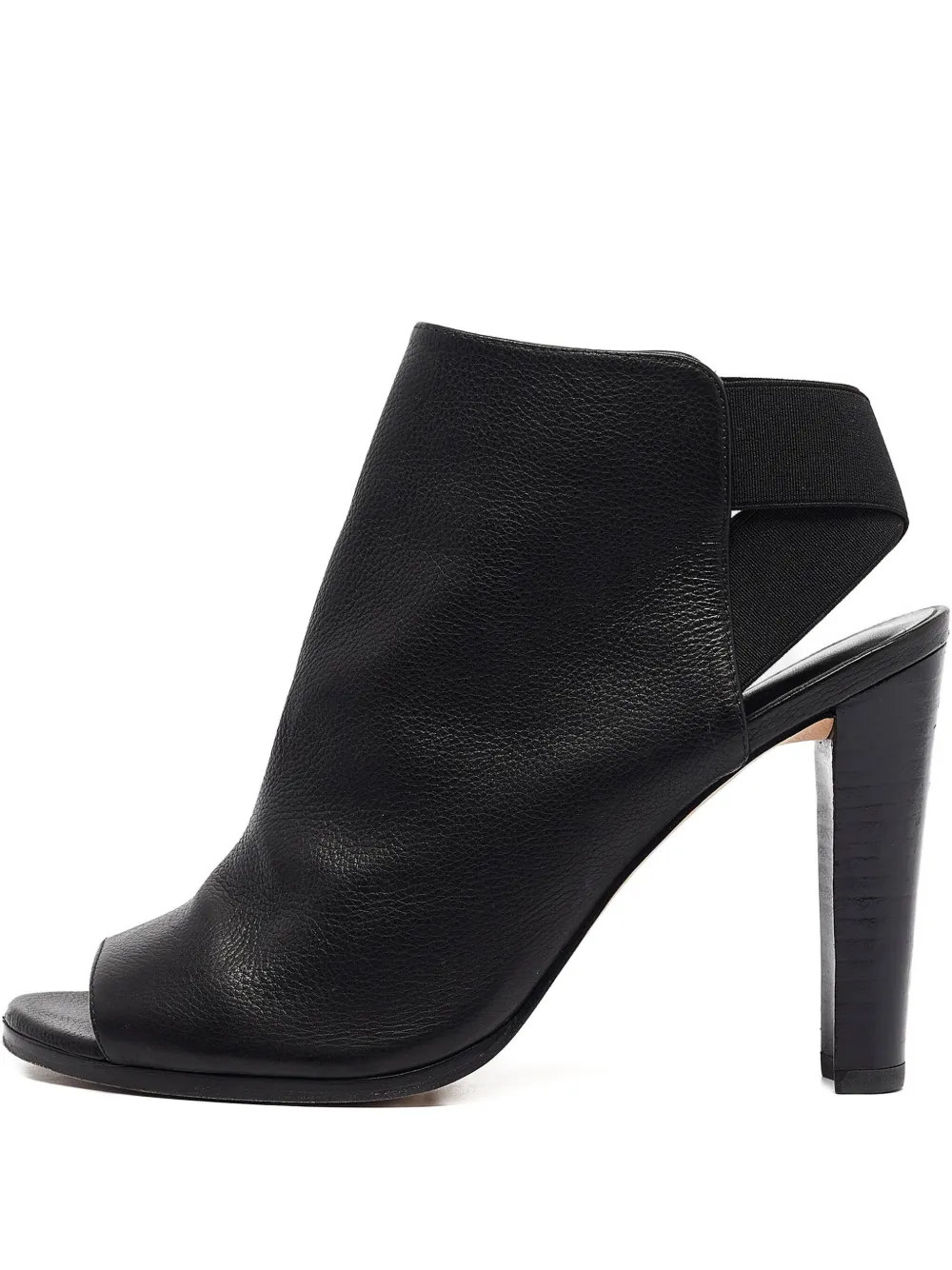 Stuart Weitzman peep-toe leather boots | Black | Image 1