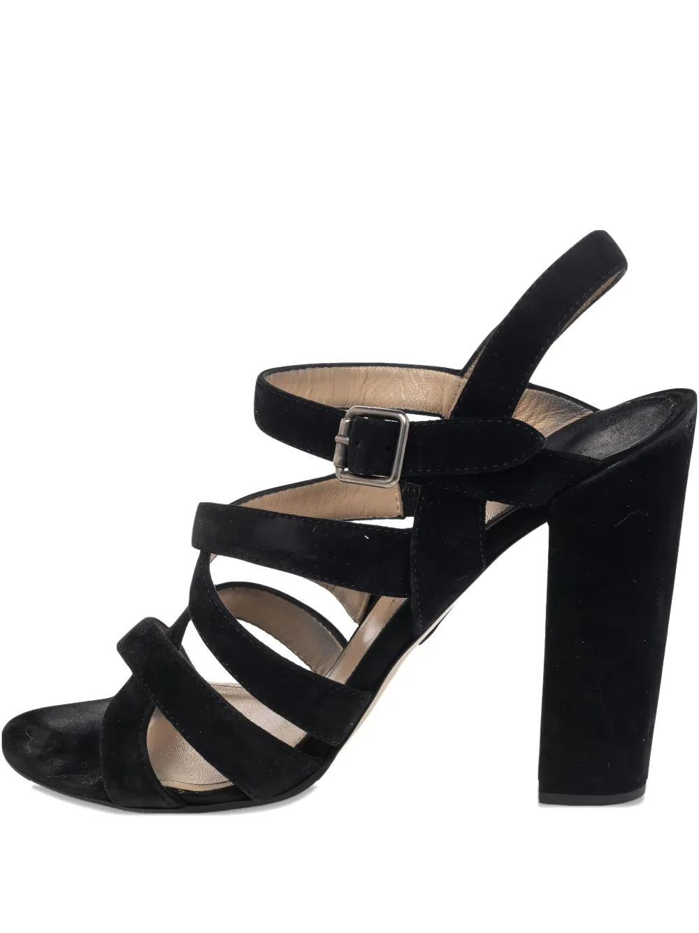 Paul Andrew pre-owned buckle block-heel sandals - Nero