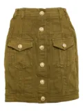 Balmain Pre-Owned denim mini skirt - Green