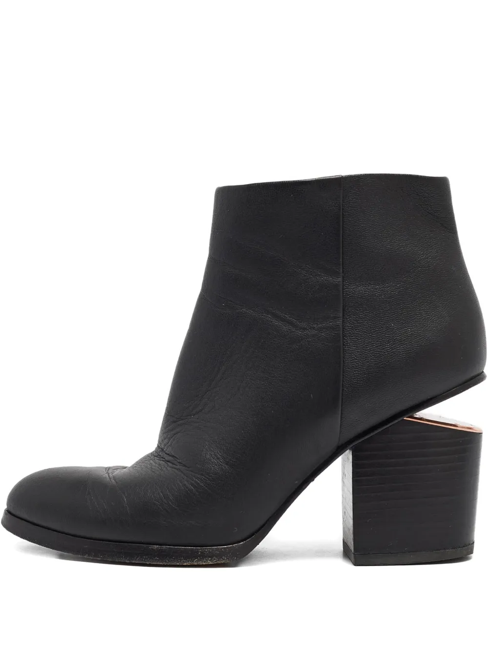 Alexander Wang leather block-heel boots - ブラック Alexander Wang leather block-heel boots - ブラック