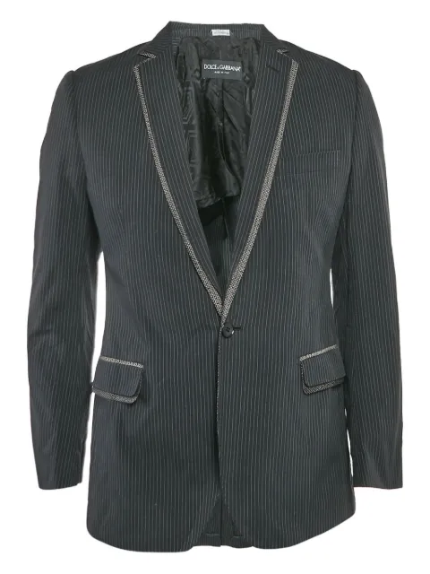 Dolce & Gabbana Pre-Owned striped embellishment blazer
